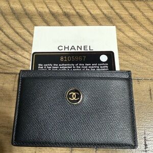 Chanel CC Button Classic Card Holder